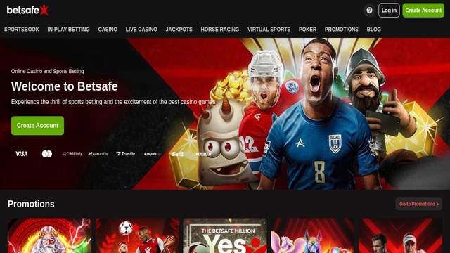 Betsafe casino screenshot